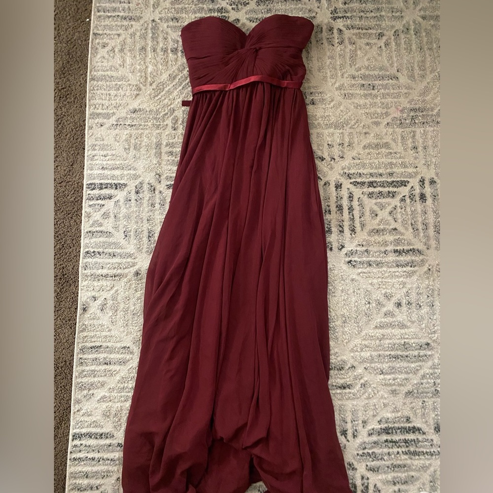 Maroon/Wine Bridesmaid Cinderella Dress